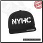 Mobile Preview: Black cap with the 2021 Casa De Roc NYHC logo in white embroidery