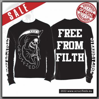 xCrucifiedx Straightedge - Free From Filth - Long Sleeve Black
