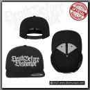 Death Before Dishonor - Black cap with logo in grey/silver embroidery